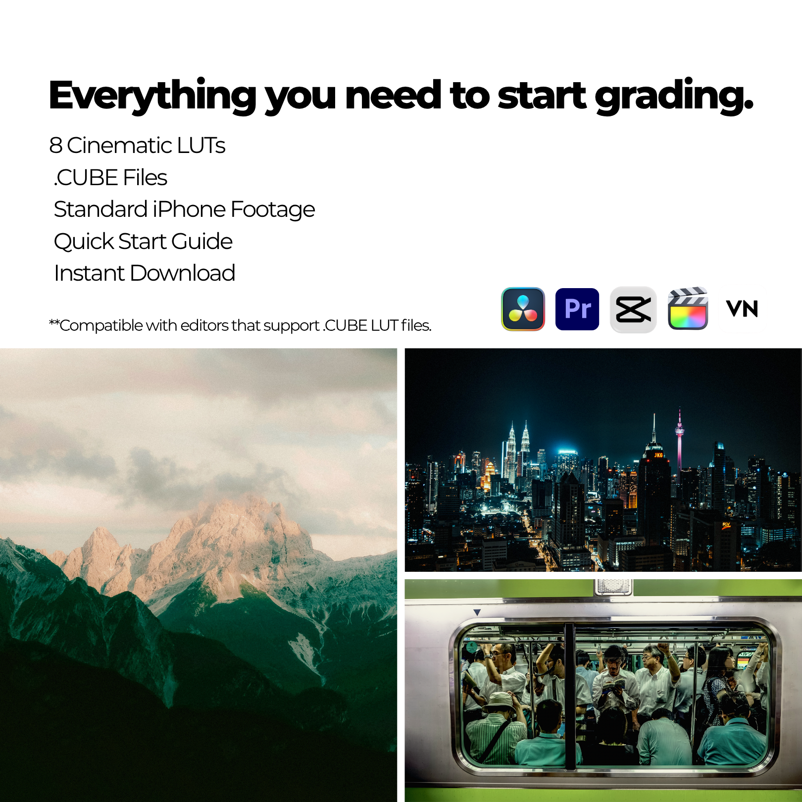 Cinematic iPhone Video LUTs